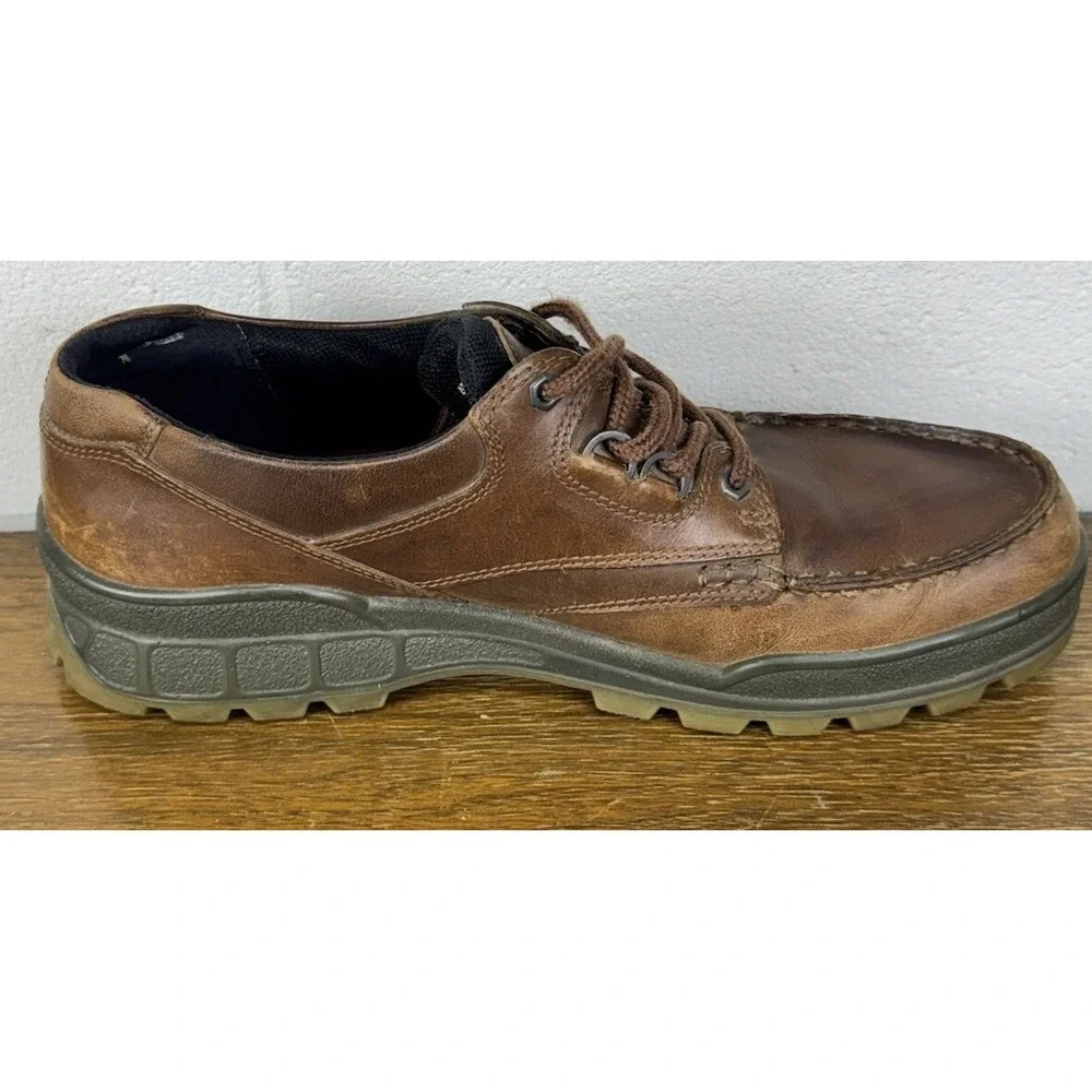 Ecco Track 25 Low Goretex GTX Brown Leather Hiking Shoes Mens‎ Size US 11
